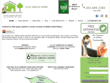Tablet Screenshot of ecogreencleaningservices.com